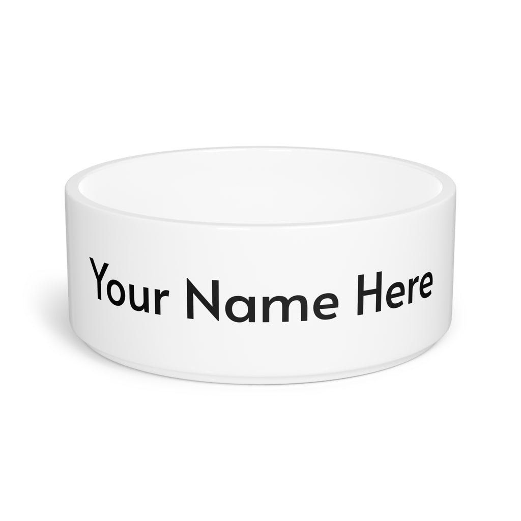 Personalized Pet Bowl — Custom Name Ceramic Dog & Cat Food Dish