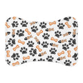 Non-Slip Pet Feeding Mat — Paw Print & Bone Spill-Proof Bowl Placemat for Dogs & Cats