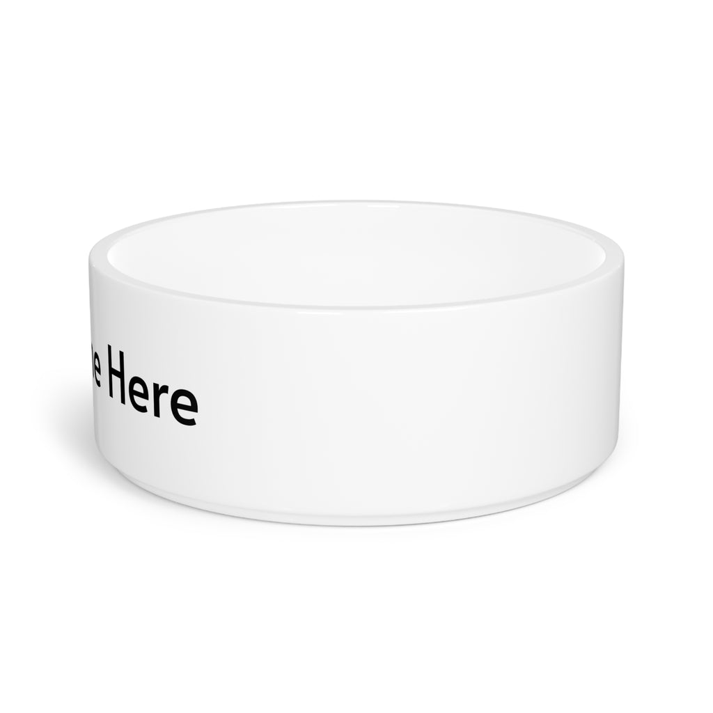 Personalized Pet Bowl — Custom Name Ceramic Dog & Cat Food Dish