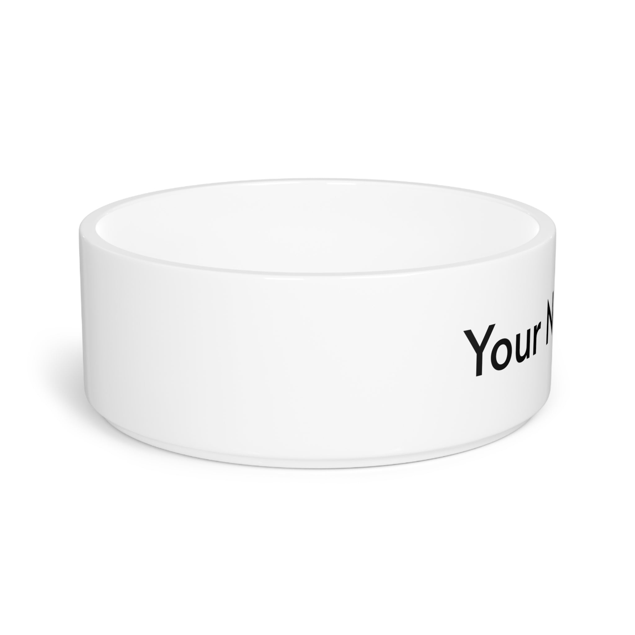 Personalized Pet Bowl — Custom Name Ceramic Dog & Cat Food Dish