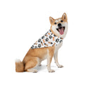 Dog Bandana with Paw Prints & Bones Pattern — Cute Pet Bandana Accessory